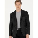 Cacharel Erkek Antrasit Slim Fit Yün Karışımlı Spor Ceket 50272721-VR006 - 6 Drop - 52