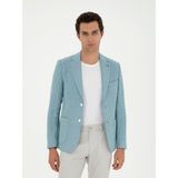 Cacharel Erkek Aqua Slim Fit Keten Karışımlı Ceket 50284659-VR007 - 56 - 6 Drop