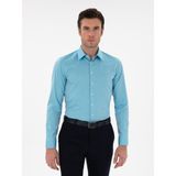 Cacharel Erkek Aqua Slim Fit Pamuklu Oxford Gömlek 50304497-VR007