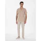 Cacharel Erkek Bej Carrot Fit Keten Karışımlı Kanvas Pantolon 50306386-VR011 - 31