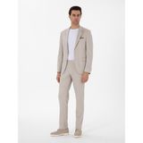 Cacharel Erkek Bej Slim Fit Dokulu Takım Elbise 50307680-VR011 - 52 - 6 Drop