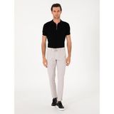 Cacharel Erkek Bej Slim Fit Gofreli Beli Bağcıklı Spor Pantolon 50305618-VR011 - 31