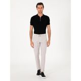 Cacharel Erkek Bej Slim Fit Gofreli Beli Bağcıklı Spor Pantolon 50305618-VR011 - 42