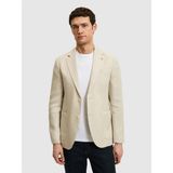 Cacharel Erkek Bej Slim Fit Keten Ipek Karışımlı Mikro Desen Mono Yaka Spor Ceket 50319069-VR011 - 6 Drop