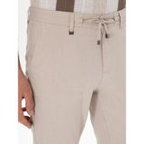 Cacharel Erkek Bej Slim Fit Keten Karışımlı Beli Bağcıklı Kanvas Pantolon 50300944-VR011 - 32 - 33