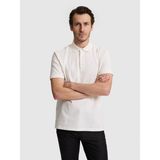 Cacharel Erkek Bej Slim Fit Pamuk Karışımlı Düğmeli Polo Yaka Basic T-Shirt 50328375-VR011