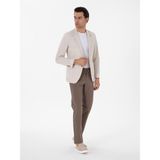 Cacharel Erkek Bej Slim Fit Spor Ceket 50300640-VR011 - 6 Drop - 52