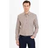 Cacharel Erkek Bej Slim Fit Uzun Kollu Gömlek 50227332-VR011 - 37