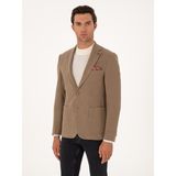 Cacharel Erkek Bej Slim Fit Yün Karışımlı Dokulu Ceket 50310768-VR011 - 6 Drop