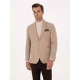 Cacharel Erkek Bej Slim Fit Yün Karışımlı Flanel Ceket 50316351-VR011 - 6 Drop