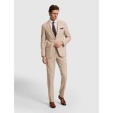 Cacharel Erkek Bej Slim Fit Yün Karışımlı Mikro Desen Takım Elbise 50320394-VR011 - 6 Drop - 48