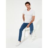 Cacharel Erkek Beyaz Polo Yaka T-Shirt 50230520-VR013