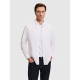 Cacharel Erkek Beyaz Regular Fit %100 Pamuk Çizgili Gömlek 50319195-VR013