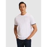 Cacharel Erkek Beyaz Regular Fit Saf Pamuk Bisiklet Yaka Desenli T-Shirt 50324402-VR013 - 2XL