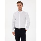 Cacharel Erkek Beyaz Slim Fit % 100 Pamuk Gömlek 50311626-VR013 - 2XL