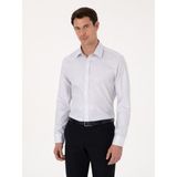 Cacharel Erkek Beyaz Slim Fit %100 Pamuk Kareli Gömlek 50310470-VR013 - 41