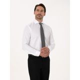 Cacharel Erkek Beyaz Slim Fit %100 Pamuk Tam İtalyan Yaka Klasik Gömlek 50318221-VR013 - 41