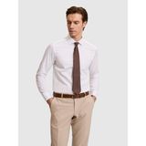 Cacharel Erkek Beyaz Slim Fit %100 Pamuk Yarım İtalyan Yaka Klasik Gömlek 50318216-VR013 - 38