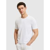 Cacharel Erkek Beyaz Slim Fit Bisiklet Yaka Triko T-Shirt 50323863-VR013 - XL