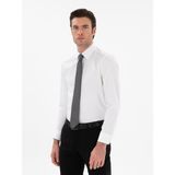 Cacharel Erkek Beyaz Slim Fit Klasik Yaka Basic Gömlek 50304037-VR013 - 38