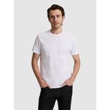 Cacharel Erkek Beyaz Slim Fit Pamuk Karışımlı Bisiklet Yaka Basic T-Shirt 50324355-VR013 - 2XL