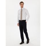 Cacharel Erkek Beyaz Slim Fit Pamuk Karışımlı Gömlek 50314589-VR013 - 42