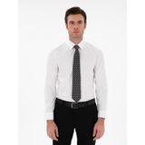 Cacharel Erkek Beyaz Slim Fit Pamuklu Oxford Gömlek 50304497-VR013 - 2XL