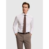 Cacharel Erkek Beyaz Slim Fit Pamuklu Yarım Italyan Yaka Basic Gömlek 50311490-VR013 - 38