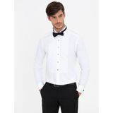 Cacharel Erkek Beyaz Slim Fit Smokin Gömlek 50235518-VR013 - 43