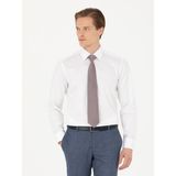 Cacharel Erkek Beyaz Slim Fit Uzun Kollu Basic Gömlek 50270154-VR013 - 44