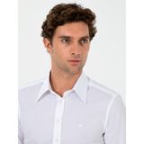 Cacharel Erkek Beyaz Slim Fit Uzun Kollu Gömlek 50255629-VR013 - 2XL