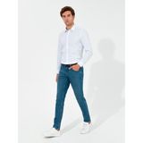 Cacharel Erkek Beyaz Slim Fit Uzun Kollu Gömlek 50255635-VR013