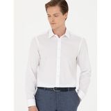 Cacharel Erkek Beyaz Slim Fit Uzun Kollu Gömlek 50273445-VR013