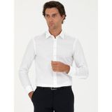 Cacharel Erkek Beyaz Slim Fit Uzun Kollu Gömlek 50282347-VR013 - 45