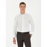 Cacharel Erkek Beyaz Slim Fit Uzun Kollu Gömlek 50282392-VR013 - 40