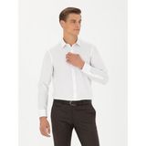 Cacharel Erkek Beyaz Slim Fit Uzun Kollu Gömlek 50282395-VR013