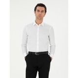 Cacharel Erkek Beyaz Slim Fit Uzun Kollu Gömlek 50303222-VR013 - 44