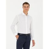 Cacharel Erkek Beyaz Slim Fit Uzun Kollu Klasik Gömlek 50278522-VR013 - 37