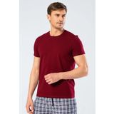 Cacharel Erkek Bisiklet Yaka Kısa Kollu T-shirt %95 Pamuk, %5 Elastan