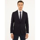 Cacharel Erkek Bordo Slim Fit Çizgili Ceket 50227594-VR014 - 46