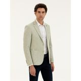 Cacharel Erkek Çağla Yeşili Slim Fit Yün İpek Karışımlı Ceket 50284564-VR016 - 48 - 6 Drop
