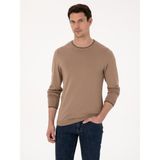 Cacharel Erkek Camel Slim Fit Kazak 50318676-VR015 - XL