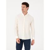 Cacharel Erkek Ekru Regular Fit Uzun Kollu Gömlek 50311507-VR019