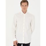Cacharel Erkek Ekru Regular Fit Uzun Kollu Kadife Gömlek 50278523-VR019 - S
