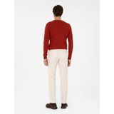 Cacharel Erkek Ekru Slim Fit İnce Fitilli Kadife Kumaş Pantolon 50291246-VR019 - 54