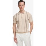 Cacharel Erkek Ekru Slim Fit Keten Karışımlı Polo Yaka Triko T-shirt 50323872-VR019