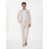 Cacharel Erkek Ekru Slim Fit Keten Karışımlı Takım Elbise 50306891-VR019 - 6 Drop