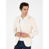 Cacharel Erkek Ekru Slim Fit Kırlangıç Yaka Kadife Ceket 50291245-VR019 - 6 Drop