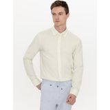 Cacharel Erkek Fıstık Yeşili Keten Karışımlı Slim Fit Uzun Kollu Gömlek 50250813-VR087