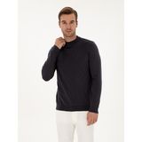 Cacharel Erkek Gri Slim Fit %100 Pamuk Çeyrek Balıkçı Yaka Triko Kazak 50318950-VR024
